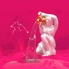 Ключодържател Metalmorphose, Horoscope Aquarius