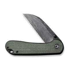 Джобен нож CIVIVI Elementum Micarta Green / Damascus
