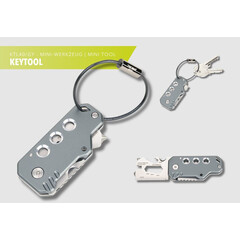 Многофункционален инструмент Troika - KEYTOOL, сив