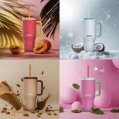 Изолирана чаша Kambukka Rio, 950 мл, Almond Dream