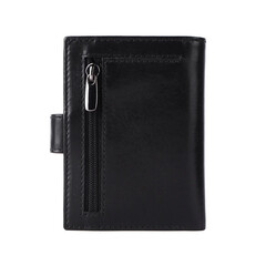 Кожен калъф за карти Valenta MagSafe Luxe Black