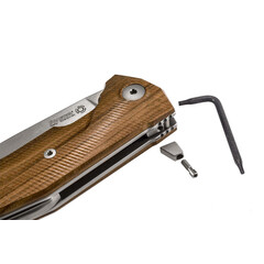 Джобен нож LionSteel KUR Santos Wood