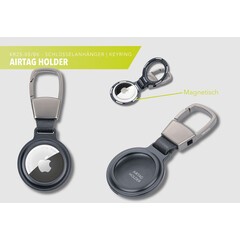 Ключодържател Troika AIRTAG HOLDER, черен