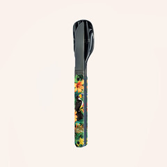 Комплект за хранене Akinod Straight Cutlery 12H34, Toucan