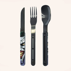 Комплект за хранене Akinod Straight Cutlery 12H34,  The Joker