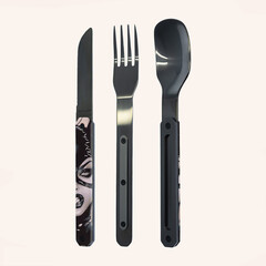 Комплект за хранене Akinod Straight Cutlery 12H34, Catwoman