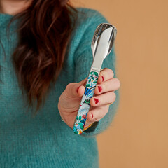 Комплект за хранене Akinod Straight Cutlery 12H34, Cat