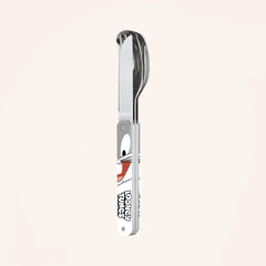Комплект за хранене Akinod Straight Cutlery 12H34, Bugs Bunny