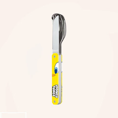 Комплект за хранене Akinod Straight Cutlery 12H34, Tweety Bird