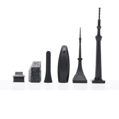 Шах Skyline Chess -  Tokyo Edition, дървено игрално поле