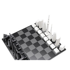 Шах Skyline Chess -  Tokyo Edition, дървено игрално поле