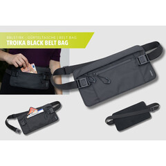Чанта за кръст TROIKA BLACK BEG, черна