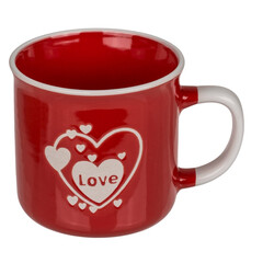 Комплект керамични чаши "Love" & "You and Me", 330 мл