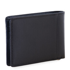 Кожен портфейл с щипка за пари Mywalit Black Blue