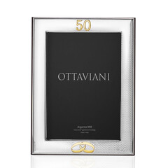 Фоторамка сребро Ottaviani miro-silver "50 years of marriage" 13x18 см