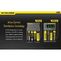 Зарядно Nitecore NEW i4 за четири батерии