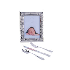 Комплект фоторамка и прибори “My Christening Day“