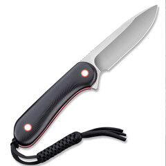 Туристически нож CIVIVI Fixed Blade Elementum Black/Red G10