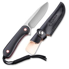 Туристически нож CIVIVI Fixed Blade Elementum Black/Red G10