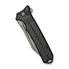 Джобен нож CIVIVI Neurohaptic Carbon Fiber Overlay/ Black G10 Handle / Damascus