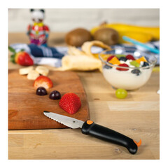 Нож Kuhn Rikon Kinderkitchen Dog, назъбен, черен