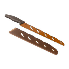 Нож за хляб Kuhn Rikon Bread Knife, кафяв
