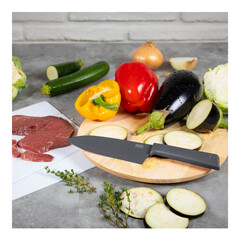 Нож Kuhn Rikon COLORI+ Santoku, сив