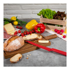Нож за хляб Kuhn Rikon COLORI+ Bread knife, червен