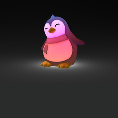 Акумулаторна нощна лампа Dhink® - Penguin