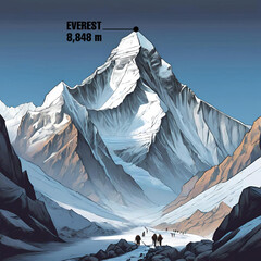 на чаша Alaskan Maker TOPOGRAPHIC Mount Everest 450мл