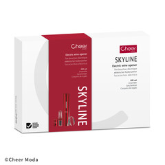 Комплект за вино Cheer Moda Coffret Skyline, черен
