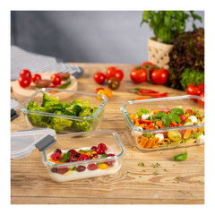 Комплект стъклени кутии за храна Kuhn Rikon - 3 броя (0.64л/1.05л/1.52л)
