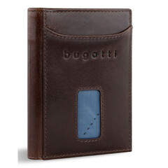Кожен портфейл Bugatti Secure Slim Special Mini, кафяв