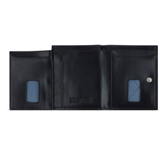 Кожен портфейл Bugatti Secure Slim Special Zip Mini, черен