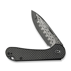 Джобен нож CIVIVI Elementum Slip Joint Twill Carbon Fiber / Damascus