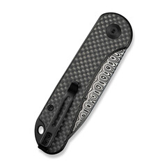 Джобен нож CIVIVI Elementum Slip Joint Twill Carbon Fiber / Damascus
