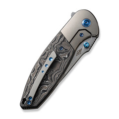 Джобен нож WEKNIFE Nitro OG Polished Bead Blasted Titanium & Aluminum Foil Carbon Fiber Inlay