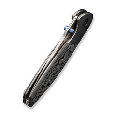 Джобен нож WEKNIFE Nitro OG Polished Bead Blasted Titanium & Aluminum Foil Carbon Fiber Inlay