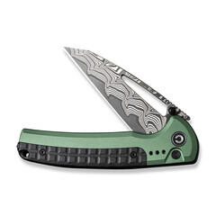 Джобен нож CIVIVI Sentinel Strike Aluminum Green & Black FRN / Damascus