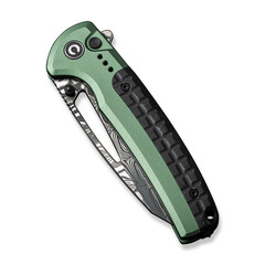 Джобен нож CIVIVI Sentinel Strike Aluminum Green & Black FRN / Damascus