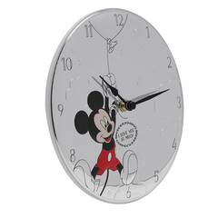 Стенен часовник Disney Mickey, посребрен