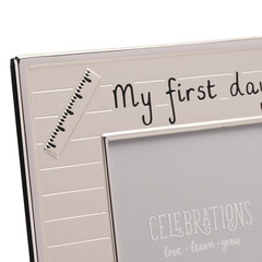 Посребрена фоторамка My First Day at School 4"x6"Посребрена фоторамка My First Day at School 4"x6"