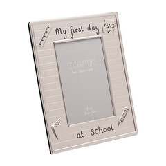 Посребрена фоторамка My First Day at School 4"x6"