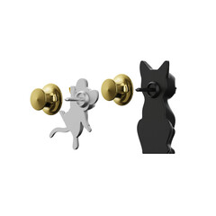Значка Metalmorphose Fashion Cat & Mouse