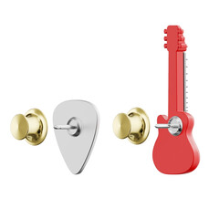 Значка Metalmorphose Fashion Rock Guitar & Plectrum