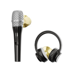 Значка Metalmorphose Fashion Microphone & Headphone