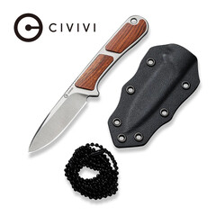 Туристически нож CIVIVI Mini Elementum Fixed Blade Guibourtia Wood