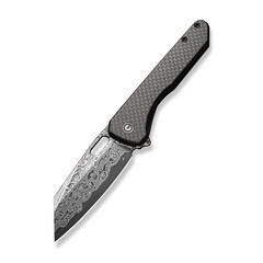 Джобен нож CIVIVI Nugz Twill Carbon Fiber Overlay On Black G10 / Damascus