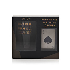 Чаша за бира Hotchpotch Orion - Drink Drank Drink и отварачка