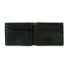 Кожен портфейл Bugatti Comet с капак, S, черен